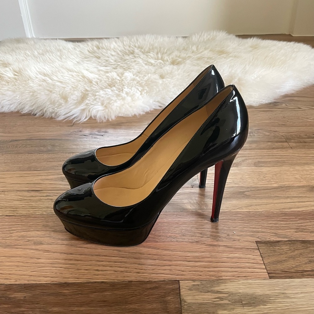 Christian Louboutin, black platforms, size 40(10)